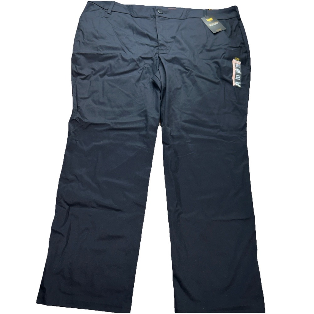 Lee Wrinkle Free‎ women's Pants 24w Medium 46x31 Black